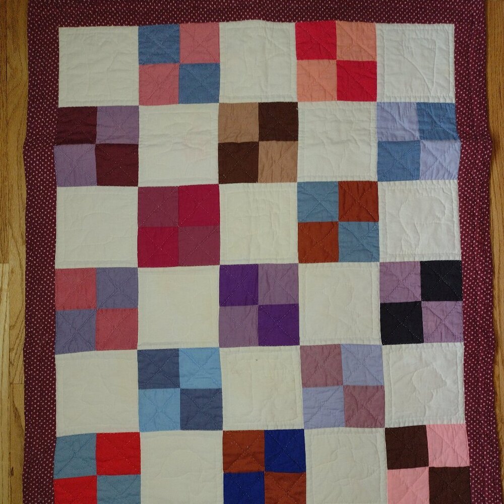 New hand made hand made beautiful lap quilt, wall hanging or baby quilt